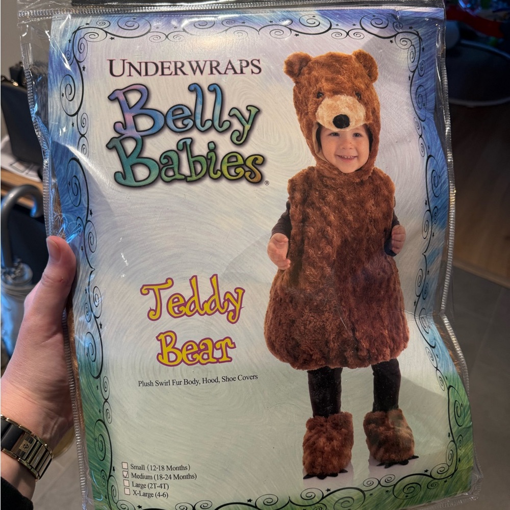 Underwraps Belly Babies Teddy Bear Costume